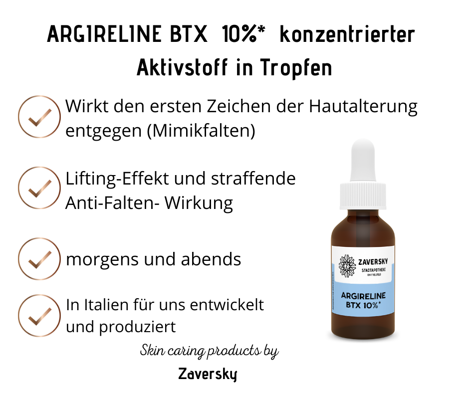 ARGIRELINE BTX 10%* konzentrierter Aktivstoff in Tropfen bei Apotheke Zaversky