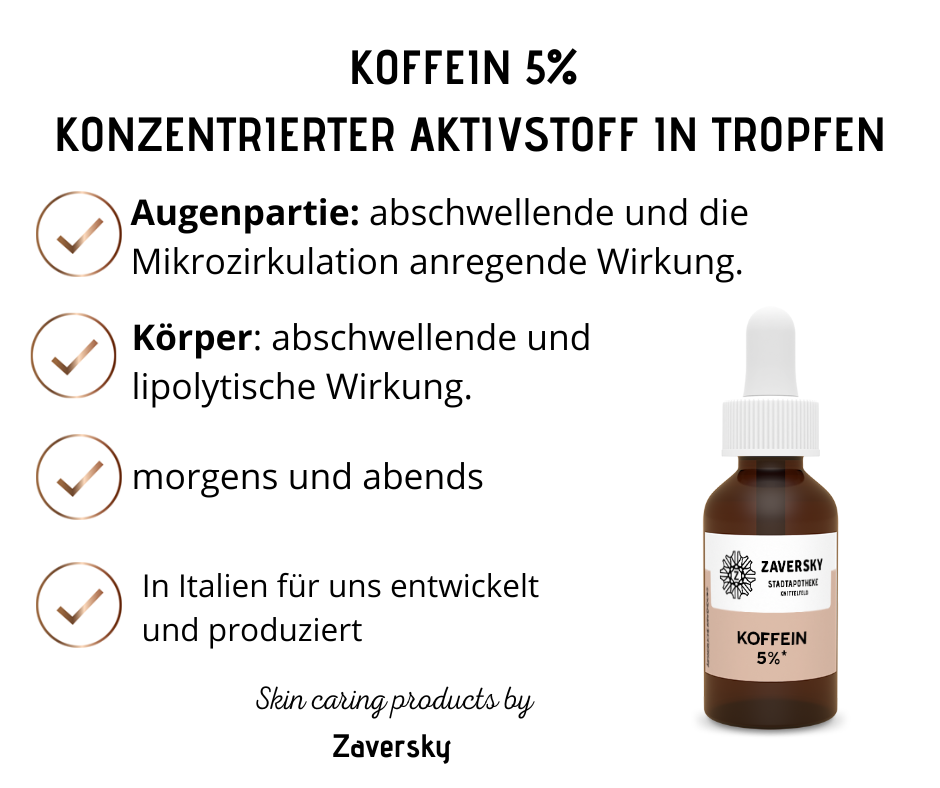 Koffein 5% Konzentrierter Aktivstoff in Tropfen CareZ bei Apotheke Zaversky