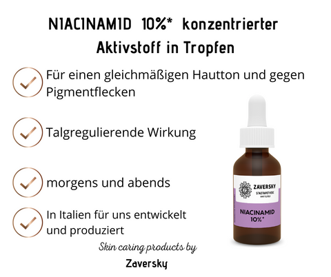 Niacinamid 10% - verfeinertes Hautbild bei Apotheke Zaversky