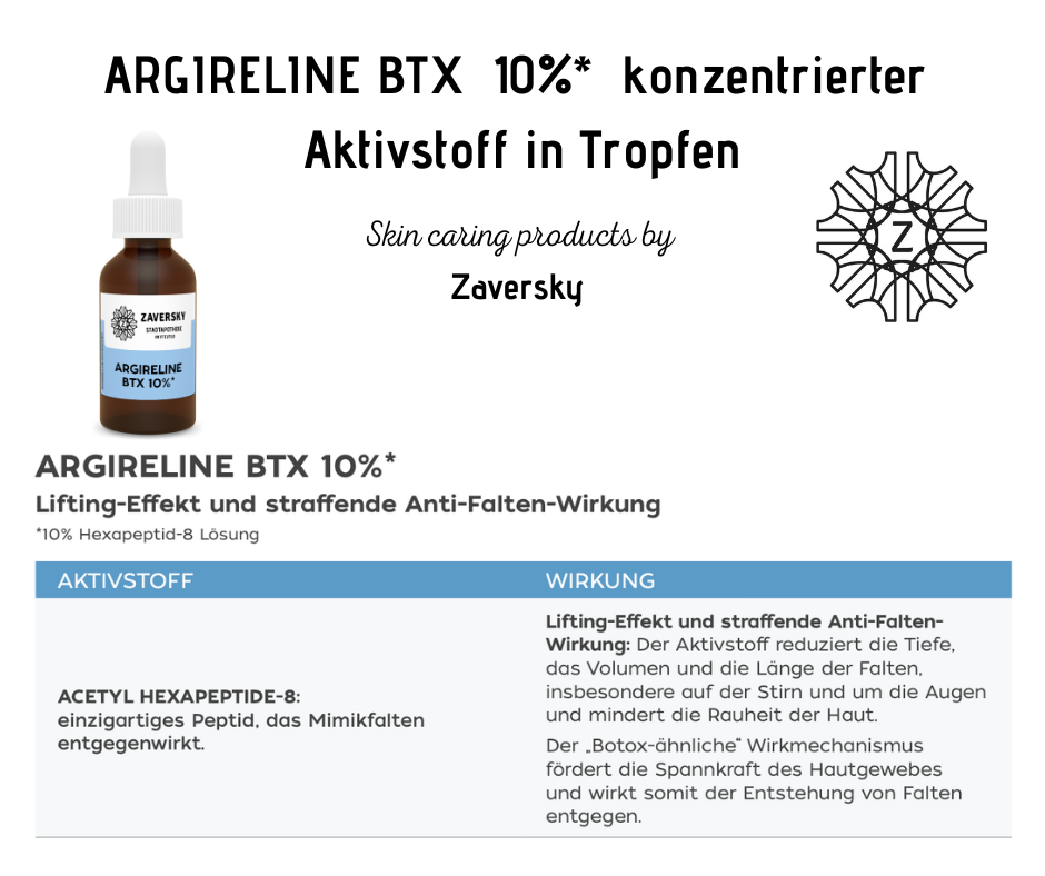ARGIRELINE BTX 10%* konzentrierter Aktivstoff in Tropfen bei Apotheke Zaversky