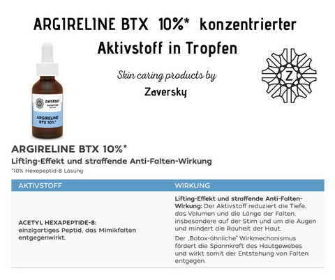 ARGIRELINE BTX 10%* konzentrierter Aktivstoff in Tropfen bei Apotheke Zaversky