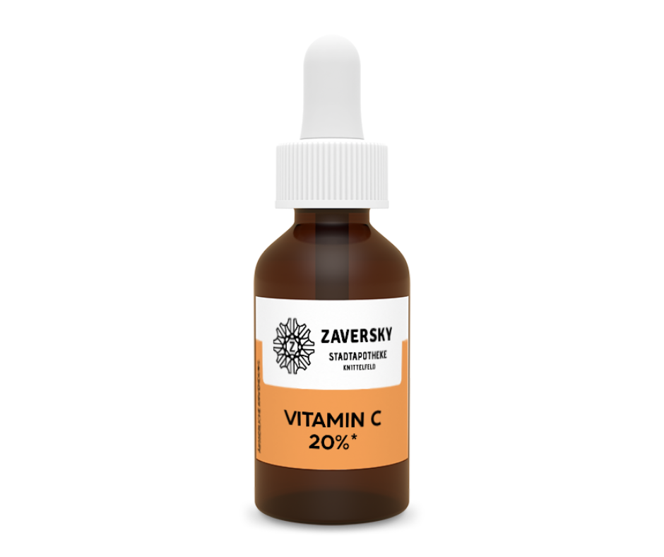 Vitamin C 20% konzentrierter AKTIVSTOFF in Tropfen CareZ bei Apotheke Zaversky