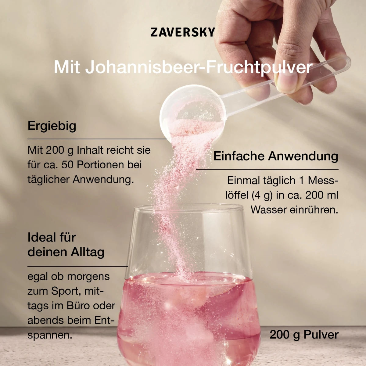 Kollagen "Drink to Go" mit Johannisbeerfruchtpulver - Gratis Produkt (ab €400) bei Apotheke Zaversky