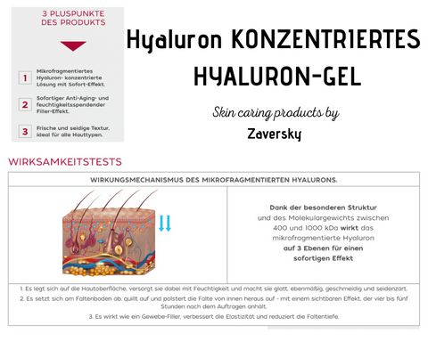 Hyaluron KONZENTRIERTES HYALURON-GEL intensive Anti-Aging Wirkung bei Apotheke Zaversky