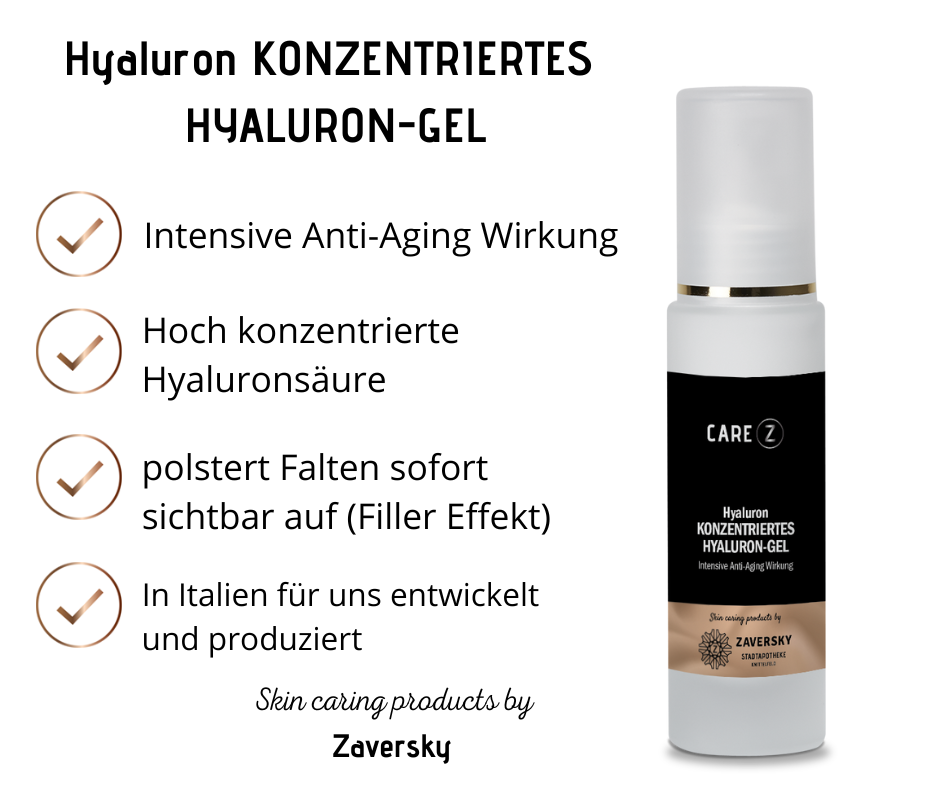 Hyaluron KONZENTRIERTES HYALURON-GEL intensive Anti-Aging Wirkung bei Apotheke Zaversky