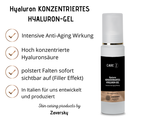 Hyaluron KONZENTRIERTES HYALURON-GEL intensive Anti-Aging Wirkung bei Apotheke Zaversky